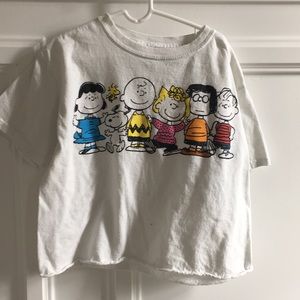 White Charlie Brown tee shirt